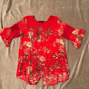 Flower patterned blouse